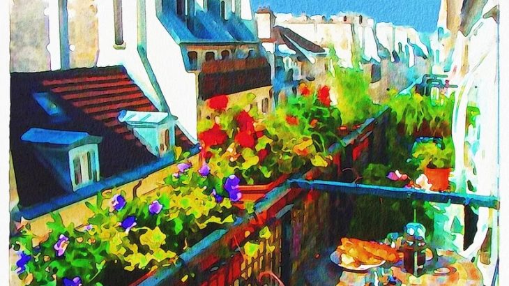 Entspannung auf dem Balkon